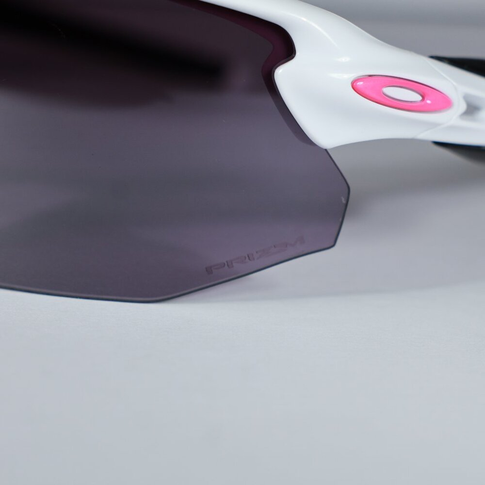 Oakley Radar EV Advancers Polished White Primz Road Black Pink Logo OO9442-0438 - Picture 6 of 14